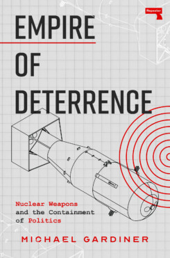 Cover of Empire of Deterrence, showing an atomic bomb schematic